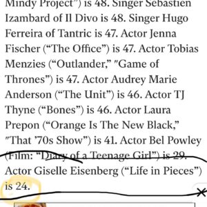 Giselle Eisenberg Instagram - I made “Celebrity Birthdays” list - that’s exciting... I share my March 7th birthday with #BryanCranston #WandaSykes #RachelWeisz and evidently..... I’ll be 24 this year!!!! 🤣🤣🤣🤣😱