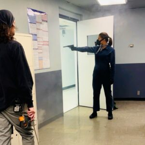 Gissette E. Valentin Instagram - Behind the scenes of @therookieabc. Can’t say I didn’t have fun playing on this one 💛