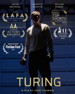 Gissette E. Valentin Instagram - Our short film, “Turing”, has been making its way through the film festival circuit. Excited!

Directed by @johncihangir 
Starring @thejacobbertrand @gissettevalentin and @williamjwebber