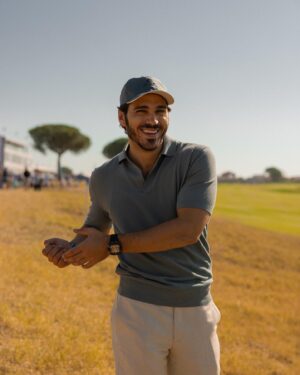 Giuseppe Maggio Instagram - Pretending to play golf ⛳️ 
Next year I will be ready.
Thanks @loropiana for the amazing experience at @therydercup 
#loropiana #rydercup #teameurope