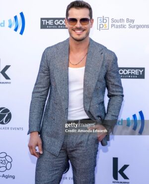 Gleb Savchenko Instagram - It’s officially Pride Month! As a lifelong ally of the LGBTQ  community, I’m honored to participate in Gurus Magazine’s #30Voices30Days initiative. My @gurusmagazine cover, shot by the talented @josh_fogel will be out later this month. 

Thank you to the editor in chief @derekwarburton for including me in this exciting and special project. 
Styled: @lisacstyles 
Outfit: @stile_latino