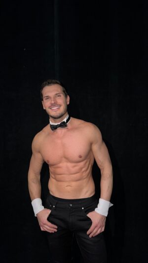 Gleb Savchenko Instagram - So, I have a secret I can finally share with all of you and I know you’re gonna love it 🖤

I’m trading my ballroom dance shoes with the iconic @Chippendales bow tie this Spring in Las Vegas and this Summer in Atlantic City. 

Come see me LIVE for my Vegas debut. Will I see you there? 

GET TICKETS NOW (link in bio)