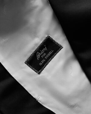 Glen Powell Instagram - I’m happy to return as the face of the new Brioni bespoke campaign. This time we created the perfect tuxedo together. Relaxed and impeccable. We did the work, so you don’t have to…

@brioni_official 
#brionipartner