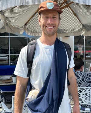 Glen Powell Instagram - It’s a ruff world out there, so I thought it was about time I hire a proper bodyguard…

Meet BRISKET - 1.5 pounds of raw power.

Thank you to @thelabellefoundation for all the incredible work you do to advocate for dogs and for making me a dad.

I can’t wait to tackle all the adventures of life with this guy!