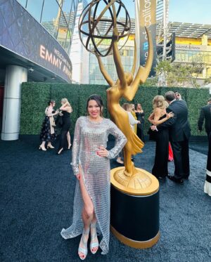 Gloria Garayua Instagram - Last night was my FIRST EMMYS and it was beautiful. I had a lovely time and can’t wait until I am nominated one very close day!!!! 
.
There was a crew of us friends from the TV Academy and boy do we clean up good! 😂 
.
I tried for the very first time @glamsquad. Can I just say how incredibly amazing it was to finally NOT stress about getting my hair and make up done for an event? I’m sticking with @glamsquad. 
.
Get ready for your event with @glamsquad !
.
Enter codes GLORIA for $25 off your first Glamsquad appointment.
Enter code GLORIA15 for $15 off your next Glamsquad appointment.
.
Lots of love to my friends who rocked last night:
@brentjeremih @therealronrogge @mrdannyarroyo @kimestes0103 @katelinderyr @meredithactress @ylenia.castillo #skysterling @cesard_____ 
.
Thank you for dressing me with this beautiful silver and sexy dress @thenaughtygirlshop and @siennasinclairestudios and @biancamalinowski and always making look so good out there!! 🩶🩶🩶
.
Dress by: @thenaughtygirlshop 
H/MU: @glamsquad 
MU: @madisonrosekmua 
H: @becsdabest 
.
#TV AcademyMember #GloriaGarayuaTVAcademyMember #GloriaGarayuaActress #GloriaGarayua #GloriaGarayuaActingCoach #GloriaGarayuaLatinaActress #GloriaGarayuaCelebrity