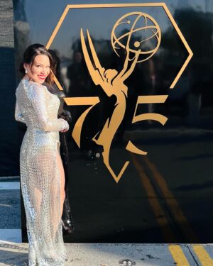 Gloria Garayua Instagram - Last night was my FIRST EMMYS and it was beautiful. I had a lovely time and can’t wait until I am nominated one very close day!!!! 
.
There was a crew of us friends from the TV Academy and boy do we clean up good! 😂 
.
I tried for the very first time @glamsquad. Can I just say how incredibly amazing it was to finally NOT stress about getting my hair and make up done for an event? I’m sticking with @glamsquad. 
.
Get ready for your event with @glamsquad !
.
Enter codes GLORIA for $25 off your first Glamsquad appointment.
Enter code GLORIA15 for $15 off your next Glamsquad appointment.
.
Lots of love to my friends who rocked last night:
@brentjeremih @therealronrogge @mrdannyarroyo @kimestes0103 @katelinderyr @meredithactress @ylenia.castillo #skysterling @cesard_____ 
.
Thank you for dressing me with this beautiful silver and sexy dress @thenaughtygirlshop and @siennasinclairestudios and @biancamalinowski and always making look so good out there!! 🩶🩶🩶
.
Dress by: @thenaughtygirlshop 
H/MU: @glamsquad 
MU: @madisonrosekmua 
H: @becsdabest 
.
#TV AcademyMember #GloriaGarayuaTVAcademyMember #GloriaGarayuaActress #GloriaGarayua #GloriaGarayuaActingCoach #GloriaGarayuaLatinaActress #GloriaGarayuaCelebrity