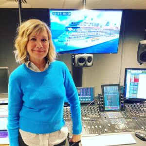 Glynis Barber Instagram - Doing a double whammy in the recording studio today! Luxury cruise documentary done and next a bit of Chocolatey Christmas to get you all in the mood.
@channel5_tv #documentary #christmasspecial #luxurycruise #chocolate