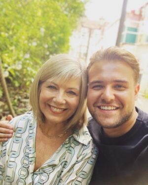 Glynis Barber Instagram - Always a pleasure doing scenes with @matthewjamesbailey. #hollyoaks #filming #onset