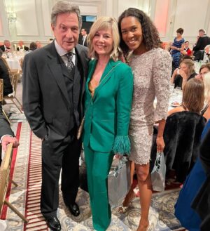 Glynis Barber Instagram - Making new friends and hanging with old ones at @backontrackcharity ball. 
@dr.aamerkhan @karasmith11 @djmunro #chelseapensioners #veterans #dancingwithheroes