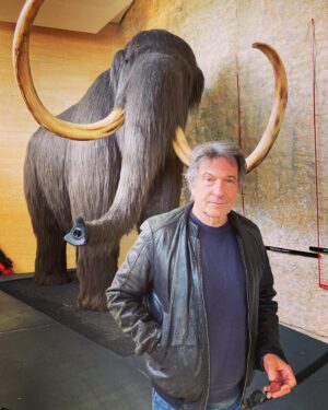 Glynis Barber Instagram - He’s behind you! 
#woollymammoth #prehistoric #bigfella