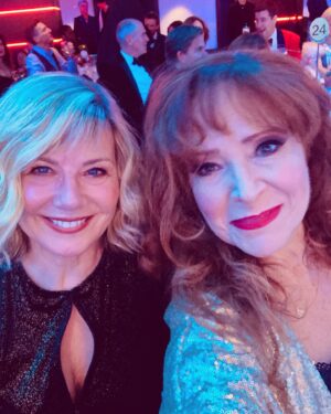 Glynis Barber Instagram - Double trouble!

With @hatdorable on Saturday night at @backontrackcharity ball. This amazing charity which helps veterans get back on track was founded by @dr.aamerkhan and @queenofharleystreet who have done amazing work and taken so many under their wing. #charityevent #veterans #backontrack #eastenders #hollyoaks