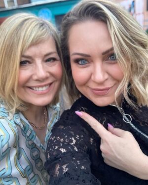 Glynis Barber Instagram - OMG look who I found in my dressing room this morning! 
So excited to be reunited with my fave girl @rita_simonsofficial. Let the fun begin @hollyoaksofficial #hollyoaks #eastenders