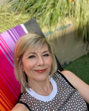 Glynis Barber Instagram - Hope the McQueens don’t mind me using their deckchair to enjoy this glorious sunshine! @hollyoaksofficial