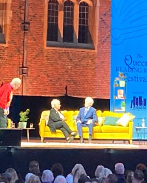 Glynis Barber Instagram - Absolutely amazing day with #ingridtarrant at Hampton Court Palace for @thequeensreadingroom festival! 
Fabulous talks from some of my favourite writers culminating with an evening chat with Judi Dench and Derek Jacobi! Absolutely wonderful and it was also attended by her majesty the queen (who started the Royal Reading Room). 
What a treat! #bookfestival #readingroom #hamptoncourtpalace