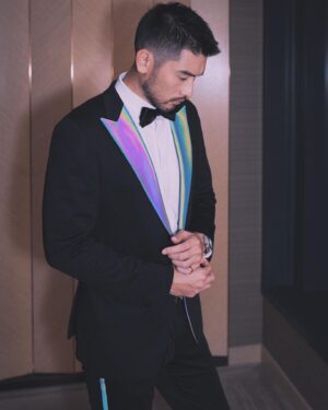 Godfrey Gao Instagram - 👀 Pre-Gala outfit with flash 📸For the complete video follow my IGTV 📺 #yoyuulab #marinedrive360tux #illuminateyournight #limitededition