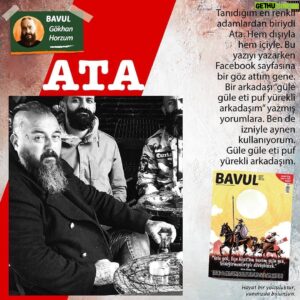 Gökhan Horzum Instagram - Bu sayıda @bavuldergi’ye Ata’yı yazdım