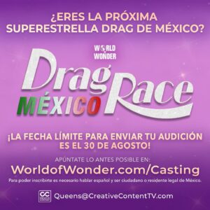 Goloka Bolte Instagram - ¿Eres la próxima súperestrella Drag de México?¡ 👑 🇲🇽

AHORA CASTING PARA #DragRaceMexico!

¡La fecha límite para enviar tu audición es el 30 de AGOSTO! 

Apúntate lo antes posible en: worldofwonder.com/casting