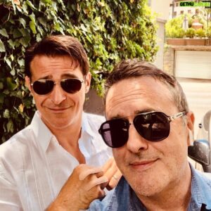Goran Visnjic Instagram - Nakon godinu dana a ko' da je bilo jučer...😊... do sljedeće runde na #predsjednici&ca ...😉... @tarikfilipovicofficial