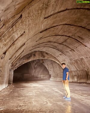 Goran Visnjic Instagram - Something from the archives...😎... from the last summer... deserted #airportzeljava  Probably the biggest hidden, top secret military installation in former Yugoslavia. And it's unbelievably huge, excavated at the bottom of the mountain, now very eerie, like #Moria from #LordOfTheRings And yes, that's my car inside, also source of light for the first photo...😉