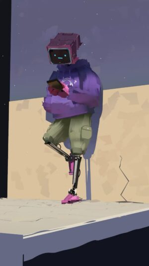 Goro Fujita Instagram - Pixel Break - Daily Quillustration painted and animated in VR using Quill