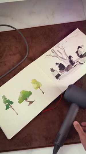Goro Fujita Instagram - Artificial Storm - Daily Quillustration painted and animated in VR using Quill, compositing in After Effects and Premiere