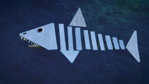 Goro Fujita Instagram - Paper Jaws - Daily Quillustration built and animated in VR using Quill, rendered in Redshift.