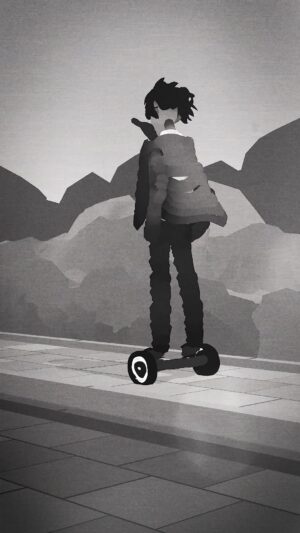 Goro Fujita Instagram - Hoverboarding - Daily Quillustration painted and animated in VR using Quill, post in Premiere.