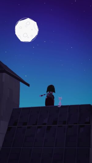 Goro Fujita Instagram - Full Moon - Daily Quillustration painted and animated in VR using Quill.
