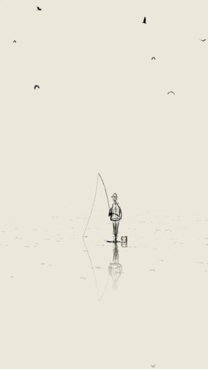 Goro Fujita Instagram - Line Fisher - Daily Quillustration drawn and animated in VR using Quill.