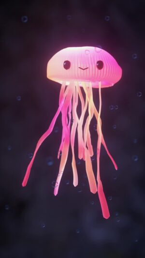 Goro Fujita Instagram - Yet another Jellyfish :D - Built and animated in VR using Quill, rendered in Maya/Reshift.