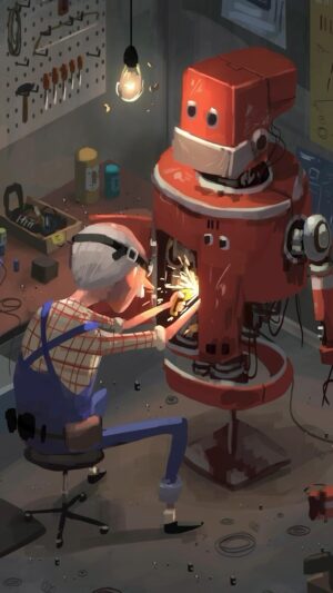 Goro Fujita Instagram - Fixing Unit-03 progress video. Painting in isometric perspective makes duplicating a breeze. 😎