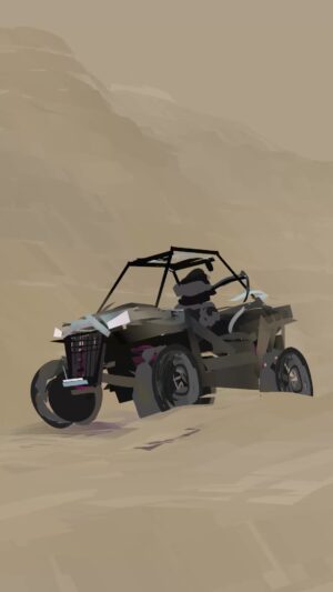 Goro Fujita Instagram - Dune Buggy - Daily Quillustration painted and animated in VR using Quill.
