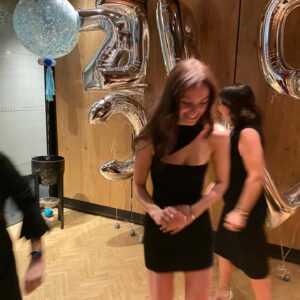 Grace Beedie Instagram - inspired by hammers’ initiation 🎈@zerochillnetflix #zerochill