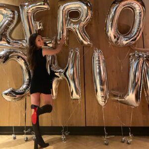 Grace Beedie Instagram - inspired by hammers’ initiation 🎈@zerochillnetflix #zerochill