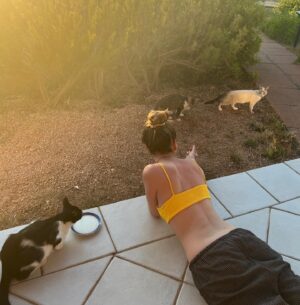 Gracie Friel Instagram - meow!
