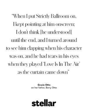 Gracie Otto Instagram - “There’s often so much you don’t know about your family until it’s too late.” #GracieOtto gives Stellar a heartbreaking update on the health of her father, Australian film and theatre icon #BarryOtto. In her new documentary, Revealed: Otto on Otto, she details the work of the #StrictlyBallroom star - while also capturing his creative essence before the effects of his Alzheimer’s diagnosis grew stronger: “It’s like he’s trying to remember who he is, and that’s quite beautiful in a way.” Read the full interview and see the photos in today’s Stellar, inside The Sunday Telegraph (NSW), Sunday Herald Sun (Victoria), The Sunday Mail (Queensland) and Sunday Mail (SA).⁠

Photographer: @simonuptonpics
Styling: @irenetsolakas
Hair: @travisbalckehair
Makeup: @kristyanlow
Interview: @siobhan.duck
Editor-in-chief: @sarrahlemarquand