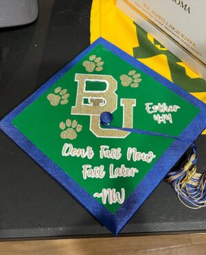 Gracie Whitton Instagram - Guys! I did it! I walked the stage, got that pretty piece of paper and now I am officially Baylor Bound 💛🐻💚!! I had my last surgery this past Thursday aka Sticky Sock Day was a success so far. Got my dorm picked! Packing for Line Camp and talking to so many of my new Bear Friends!  God never failed me. He carried me. Loved me. Believed in me! Esther 4:14 never sounded so good! My closest friends @lillian_gayle_99 @haileylynnp @natalie.r.hall Lilly Hodge @f3rhan.a I love you all!! @maddiebrownlee_18 are you ready? We are finally going to be back together! @beabaylorbear @baylor.2026 @baylorsoe 🎂 and 🍿 @bresweettreats 🍪 @bitemecookiecotx @crumblcookies The Sugar Shack