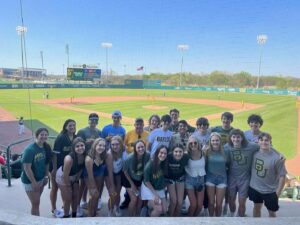 Gracie Whitton Instagram - #bu26 @beabaylorbear @baylor.2026 @bayloruniversity Future Bears representing at the BU Baseball game that we won! #baylorbound #weknowwherewearegoing