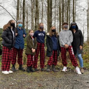 Gracyn Shinyei Instagram - One more last @wcth_tv  picture in our crew gift PJs before we leave the set this year.  Stay safe people. Miss you all.