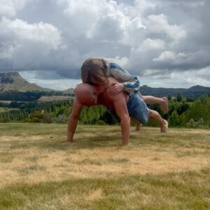 Graham McTavish Instagram - What a difference 3 years makes. The small trainer who has worked me hard every year around my birthday by climbing on my back when I wasn’t looking has now been replaced by someone resembling a full grown adult!!! How did this happen? #tryingnottofaceplant #crushedbyanelevenyearold #happypushupday