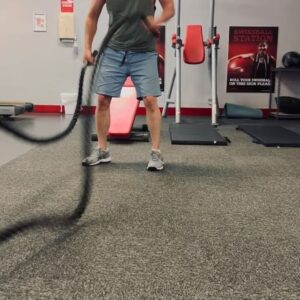 Graham McTavish Instagram - In this selection my cunning trainer @teerichards had me practice 1) opening and shutting a door 2) try and create my own a/c fan made of rope 3) repeatedly get close to punching myself in the face. It all made sense when she told me to do it. #llearninghowtodostuffwithweightsattached #why? #notmychoiceofmusic