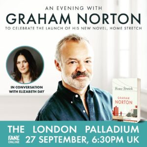 Graham Norton Instagram - It may have taken a global pandemic but I’m live at The @LondonPalladium this September!!! Come join me in person!! 
Tickets for my first Home Stretch event go on sale this Wednesday at 10.00am. Come along and watch in the theatre or tune in online: fane.co.uk/graham-norton @faneproductions @athomewith4indies