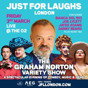 Graham Norton Instagram - What a night! What a line-up - plus more to be announced. Tickets on sale now!! #AD