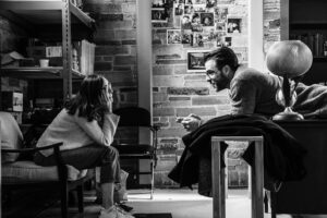 Graham Phillips Instagram - In too deep to back out now. Some rehearsal shots from Who’s Afraid of Virginia Woolf. 🥃 Opens April 28th at the Geffen. With Zachary Quinto as George, Calista Flockhart as Martha, Aimee Carrero as Honey, and me as Nick. Directed by Gordon Greenberg.