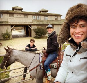 Graham Phillips Instagram - No hour of life is wasted that is spent in the saddle [with mom] -Winston Churchill