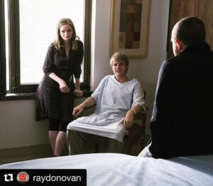 Graham Rogers Instagram - Always learning watching these two talents at work. @kerrisdorsey #eddiemarsan #raydonovan