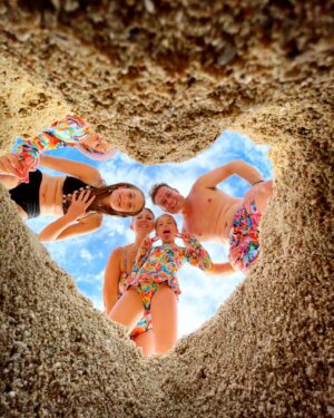 Grant Denyer Instagram - Some people look for treasure on the beach. I found it. Inside a heart with my greatest achievements 
❤️❤️❤️❤️❤️