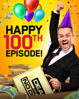 Grant Denyer Instagram - Happy 100th episode! 🎉 

Here’s to countless nail-biting moments, unforgettable deals and making dreams come true 🥳💼

#DealOrNoDealAU 6.00 Tonight on @channel10au and @10playau