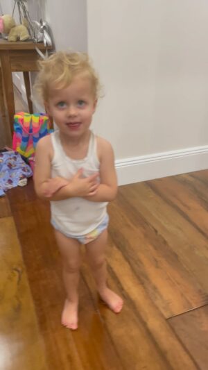 Grant Denyer Instagram - When I say “it’s bedtime” 🙄 What monster have I created? 😆