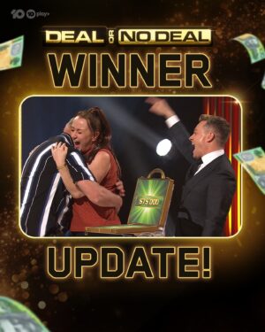 Grant Denyer Instagram - $75k goes a long way! 💸🤩

#DealOrNoDealAU 6.00 Weeknights on @channel10au and @10playau